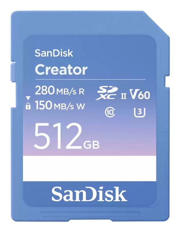 SanDisk Creator 512 GB SDXC UHS-II Klasa 10 SDSDXEP-512G-GNCIS