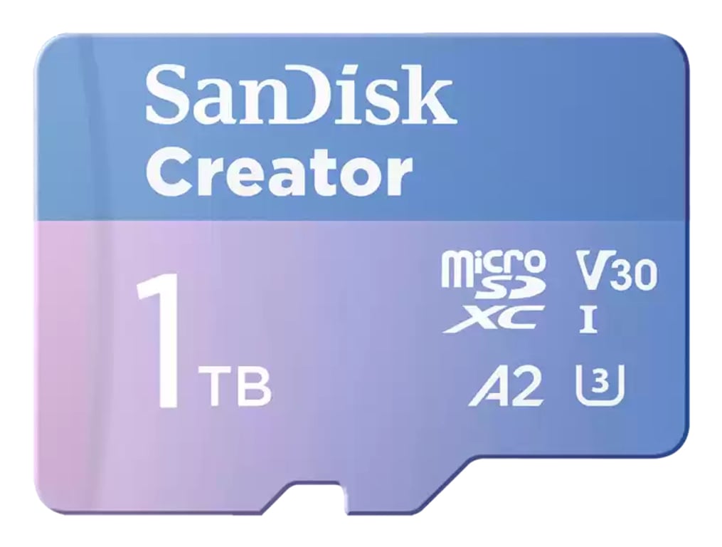 SanDisk Creator 1 TB MicroSDXC UHS-I Klasa 10 SDSQXAV-1T00-GN6MS