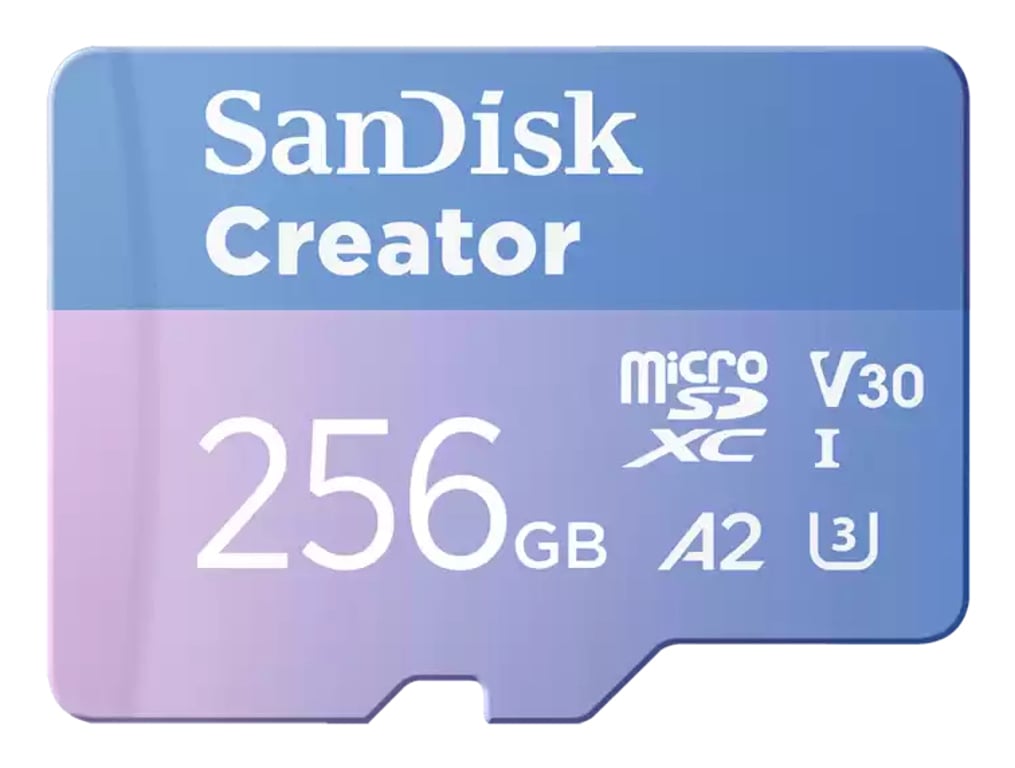 SanDisk Creator 256 GB MicroSDXC UHS-I Klasa 10 SDSQXAV-256G-GN6MS