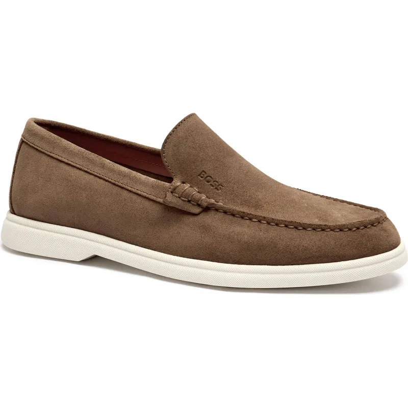 BOSS BLACK Skórzane loafersy Sienne_Loaf_sd_N