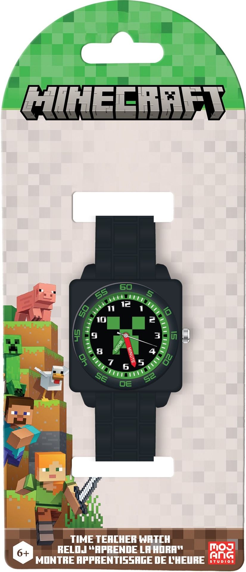 Zegarek analogowy Minecraft Min9011 - zabawka
