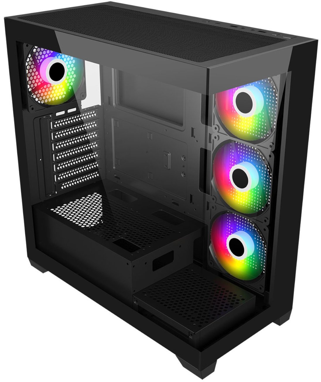 FSP Geh Midi M340 BA ATX/M-ATX/M-ITX/ARGB o.N. Black retail