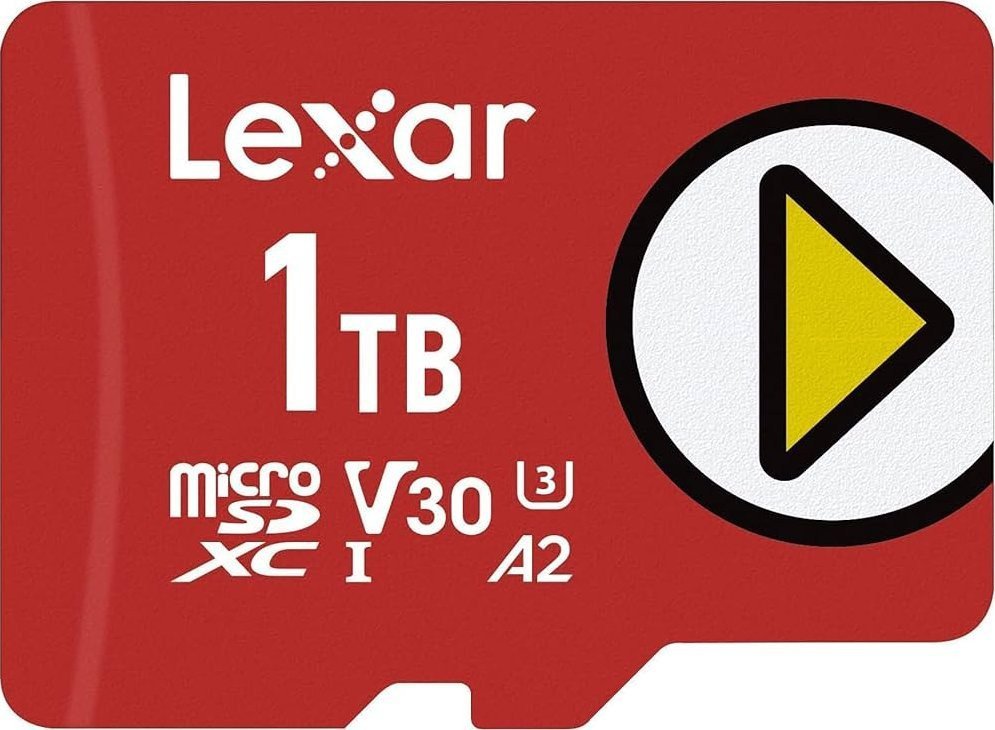  Lexar PLAY MicroSDXC 1 TB Class 10 UHS-I/U1 A2 V30 LMSPLAY001T-BNSNG