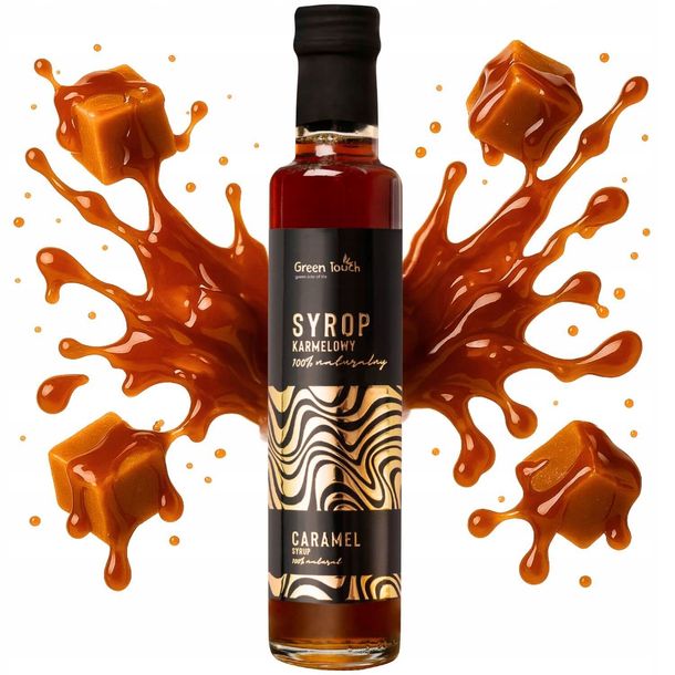 Syrop do kawy Caramel 250 ml karmelowy naturalny cukier Panela (Muscovado)