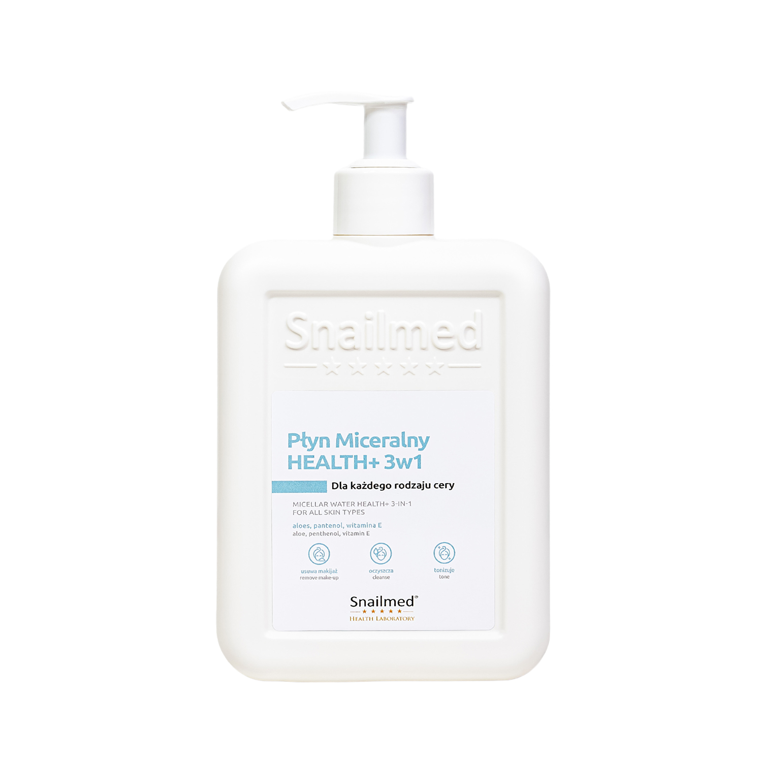 Snailmed, płyn micelarny HEALTH+ 3w1, 320 ml