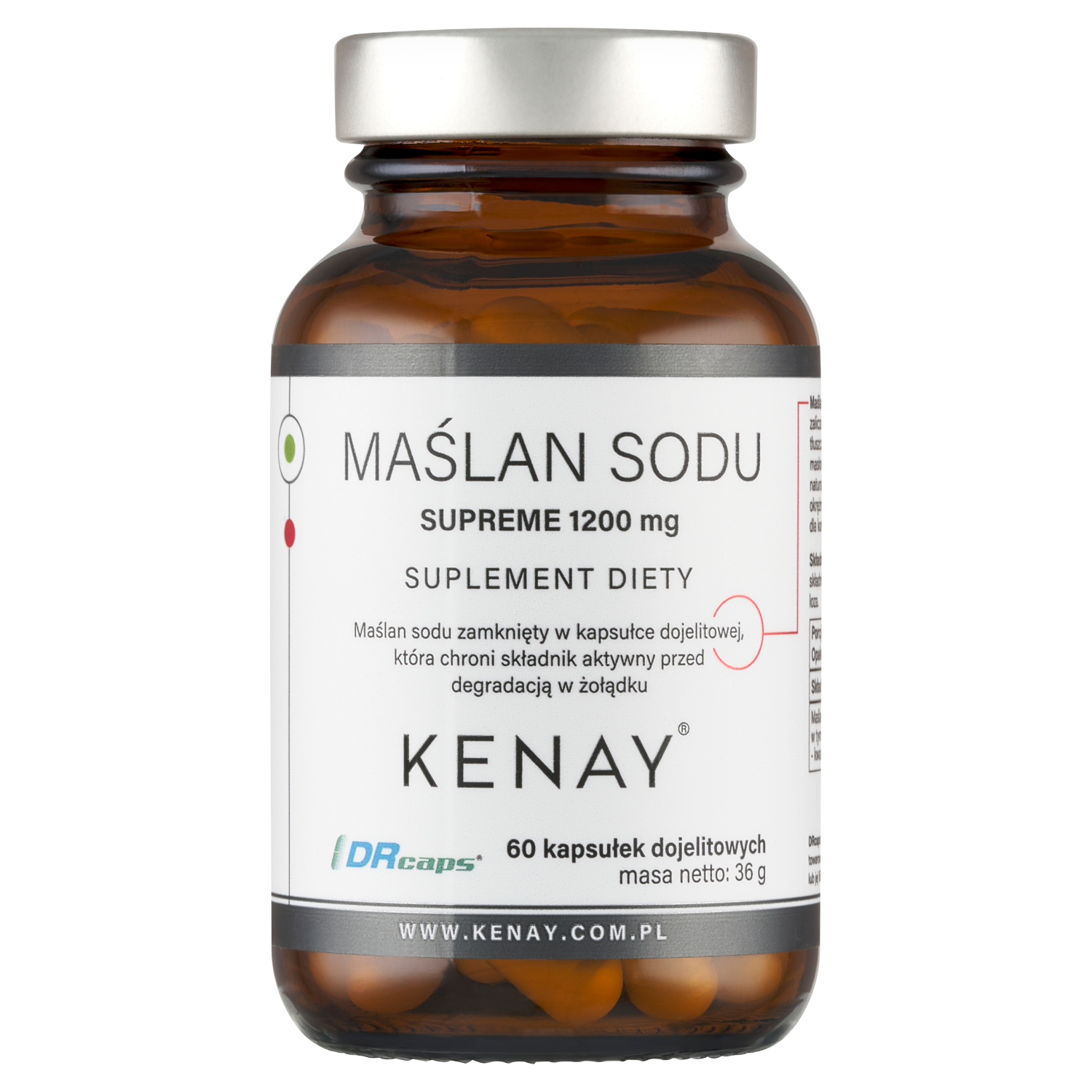 Kenay Maślan sodu Supreme 1200 mg, 60 kapsułek