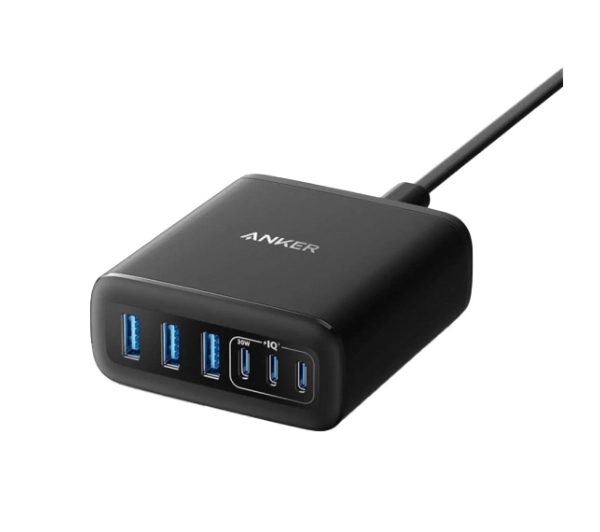 Anker GaN 3xUSB-A 3xUSB-C 112W Czarny