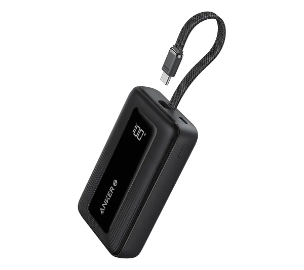 Anker Zolo (A1689H11 20000mAh 30W wbudowany kabel USB-C Czarny
