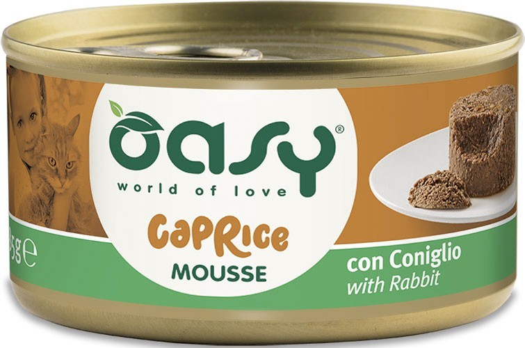 OASY Kot Mousse - z królikiem 85g (puszka)