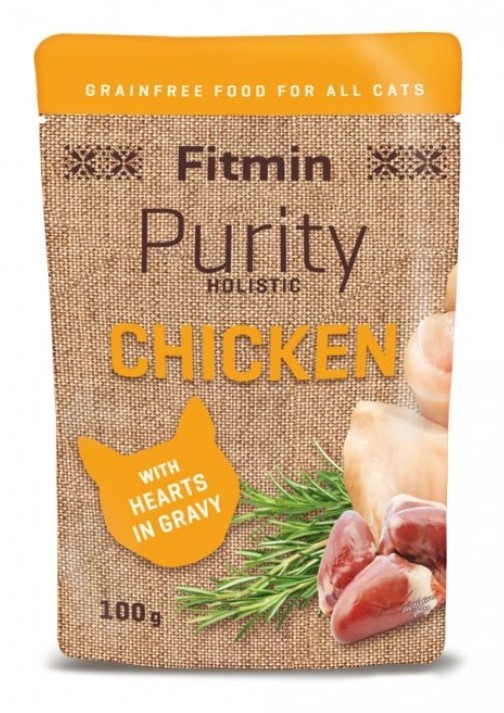 FITMIN Cat Purity Chicken with hearts 100g (saszetka)