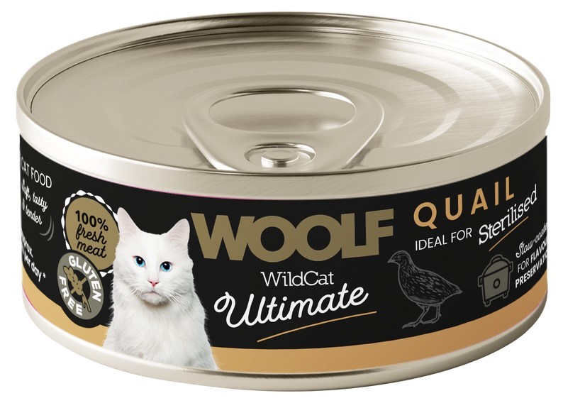 WOOLF Wild Cat Ultimate Can Quail Pate - przepiórka 85g