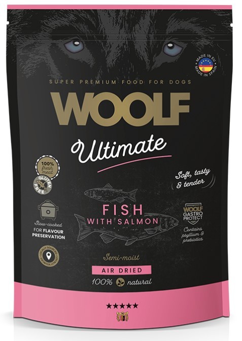 WOOLF Ultimate Soft Dog Fish With Salmon - łosoś 1kg