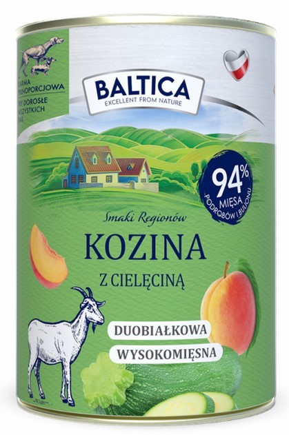 BALTICA SMAKI REGIONÓW Kozina z cielęciną - puszka 400g