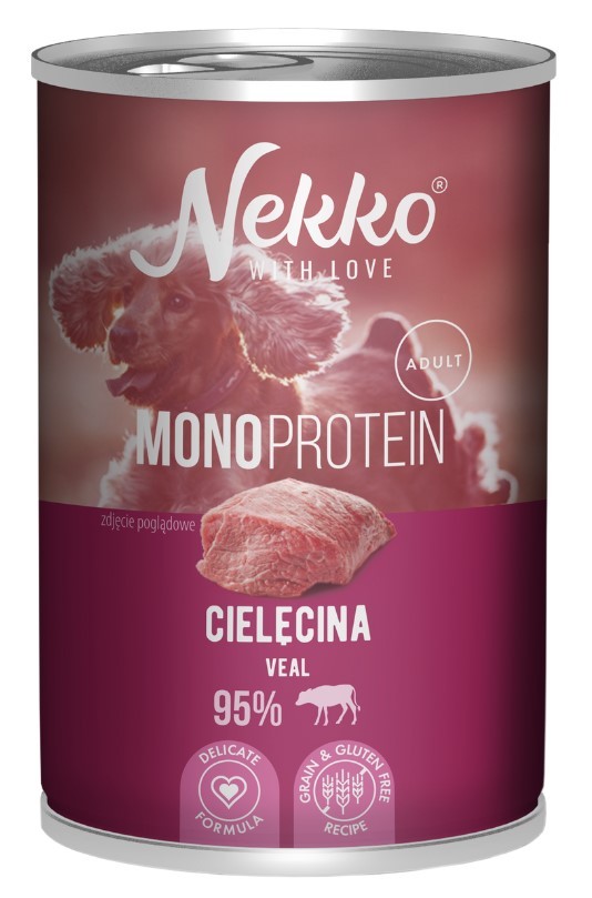 NEKKO Mono Adult Cielęcina 400g (puszka)