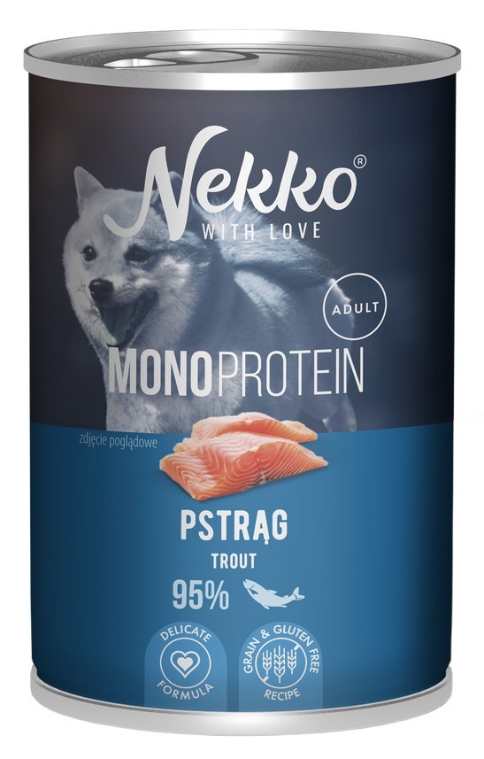 NEKKO Mono Adult Pstrąg 400g (puszka)