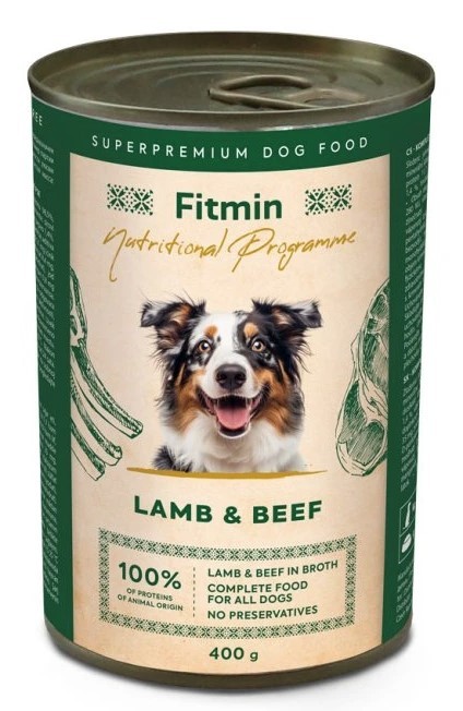 FITMIN Nutritional Programme Dog Beef with Lamb 400g