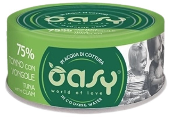 OASY Kot Tuńczyk z małżami 70g (puszka)