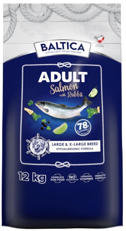BALTICA EXCELLENT Adult Salmon with Rabbit L/XL 12kg