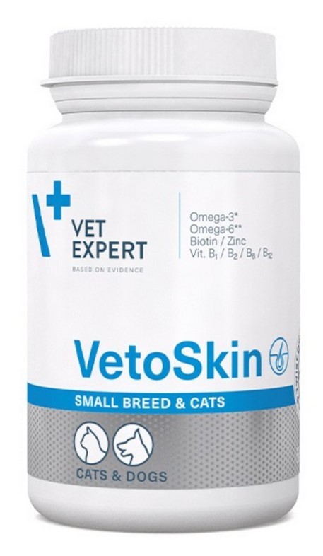 VETEXPERT VetoSkin Small Breeds and Cats 60 kaps.
