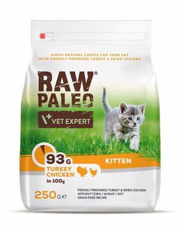 RAW PALEO Kitten Turkey and Chicken 0,25 kg