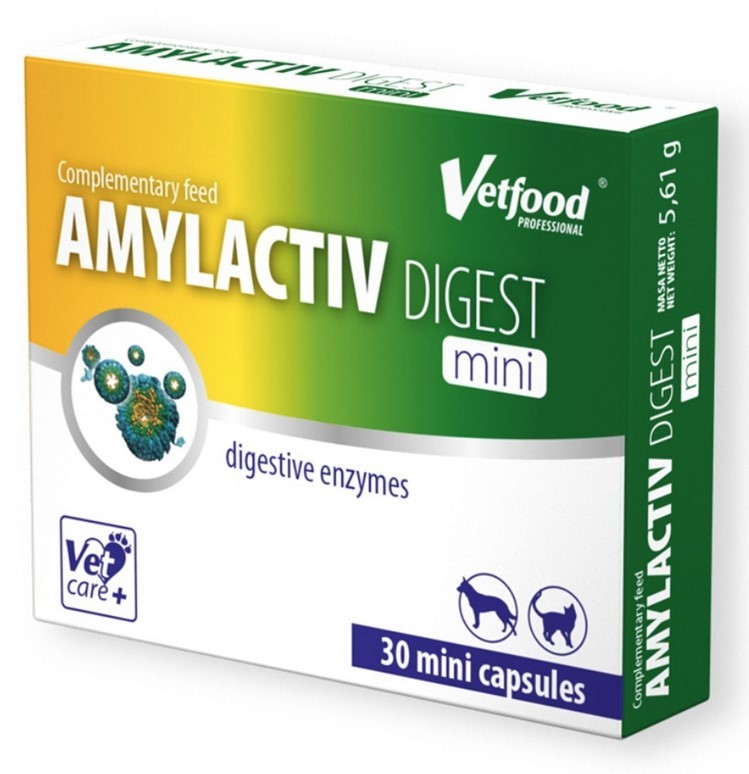 VETFOOD Amylactiv Digest MINI - 30 kapsułek