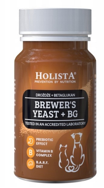 HOLISTA Brewer's Yeast plus BG - drożdże browarnicze i betaglukan 90 Tabl.