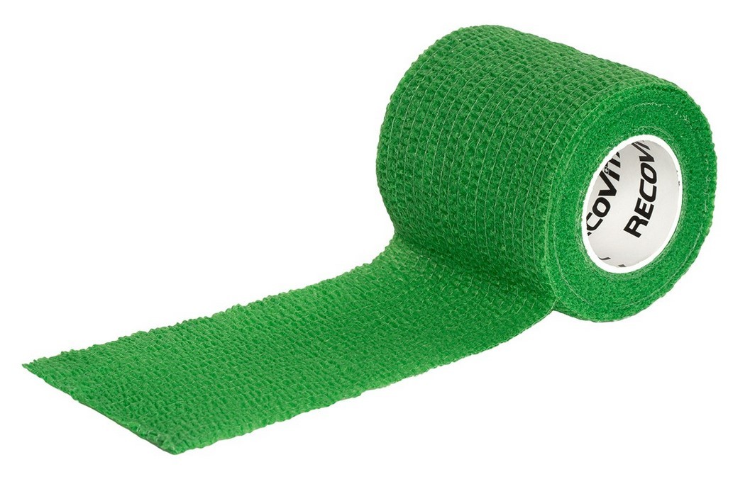 RECOVITAL Bandaż kohezyjny zielony 5 cm x 4,5 m