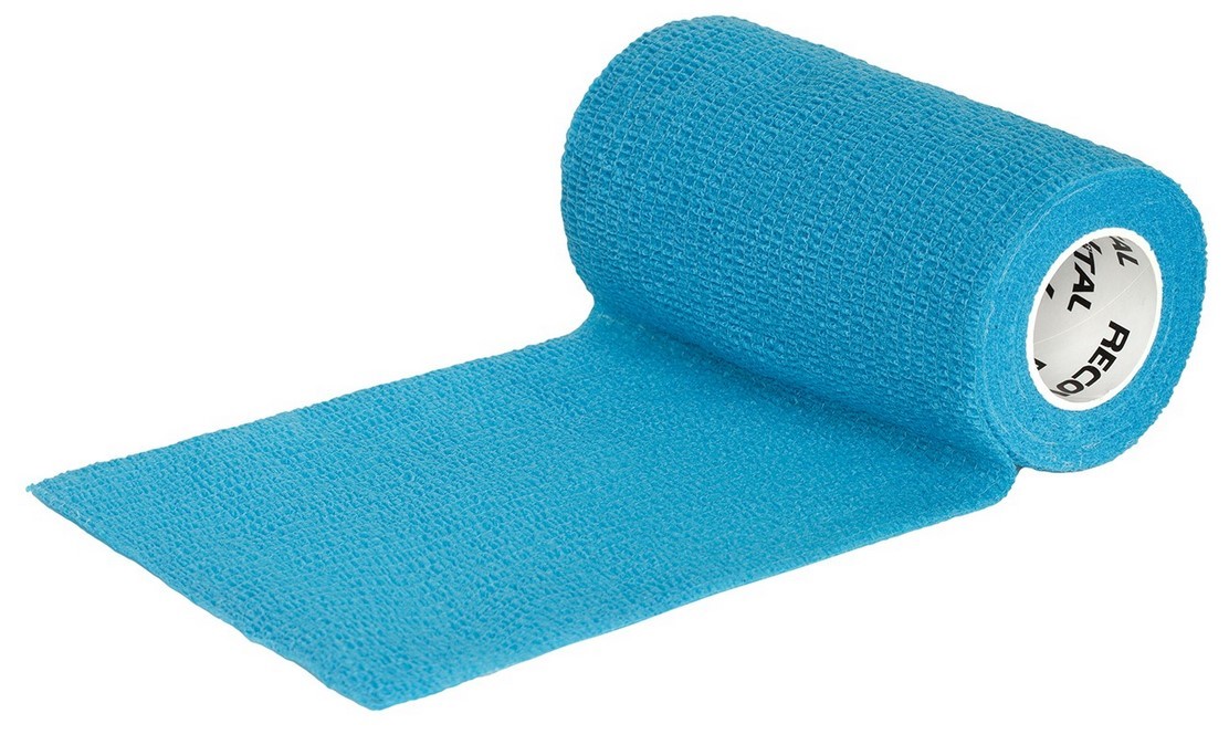 RECOVITAL Bandaż kohezyjny niebieski 10 cm x 4,5 m