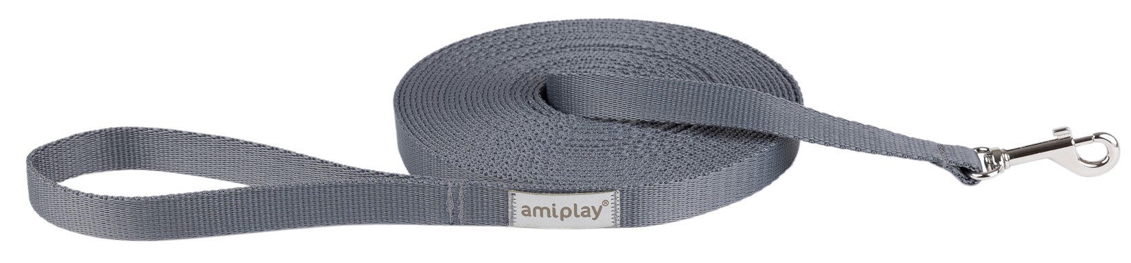 AMIPLAY Smycz treningowa 10 m Samba - Szary