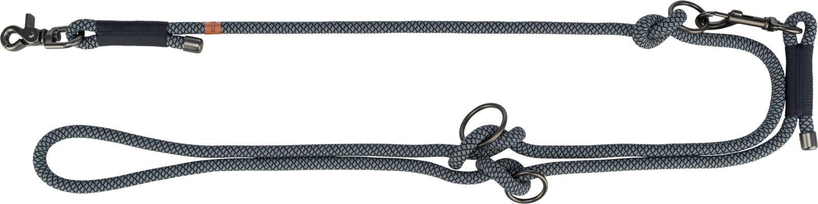 TRIXIE Soft Rope Smycz regulowana dla psa - czarny/szary