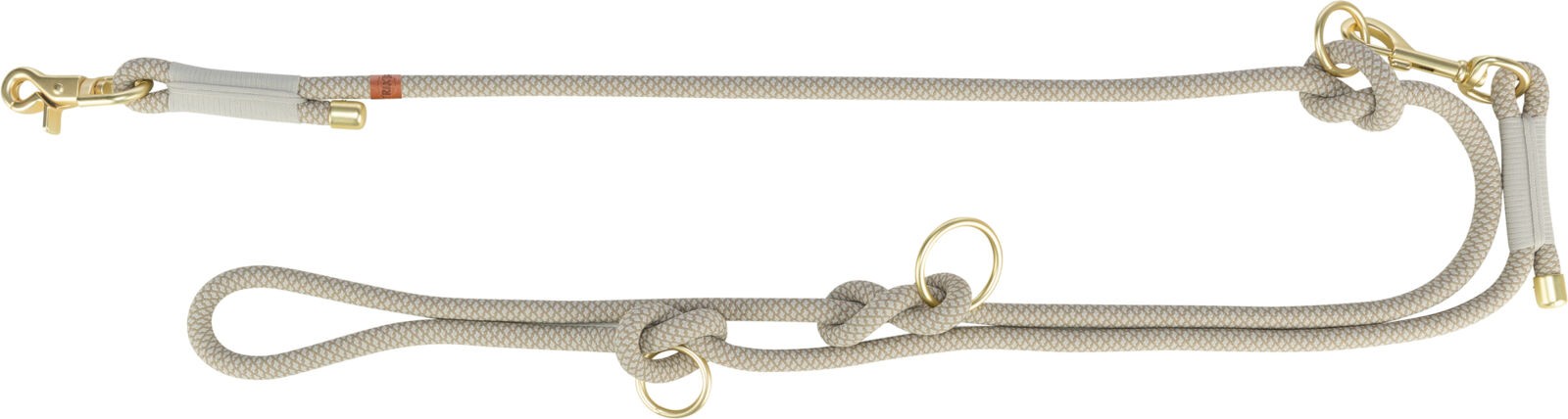 TRIXIE Soft Rope Smycz regulowana dla psa - szary/jasnoszary