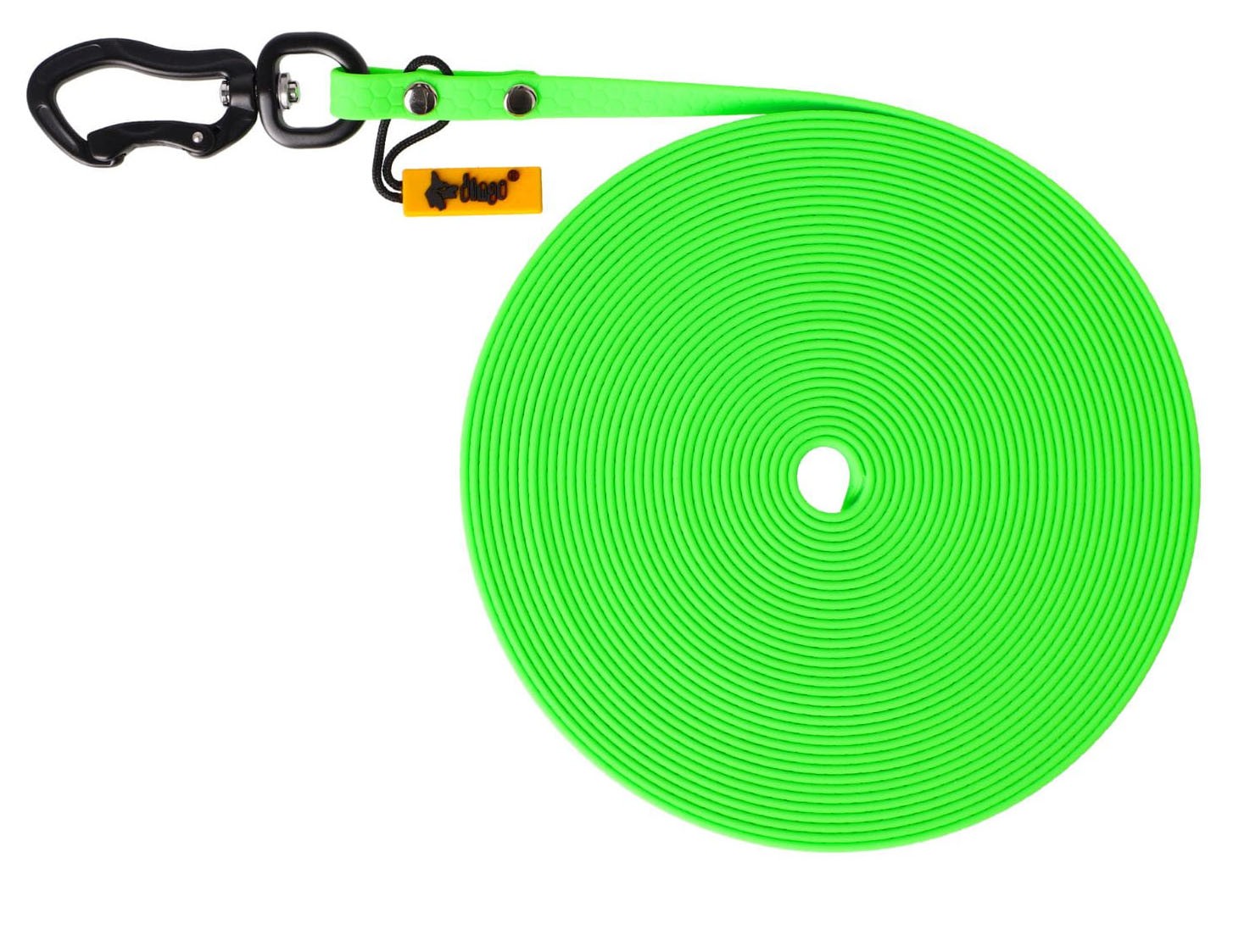 DINGO Smycz Treningowa bez rączki Flex Honey 1 cm x 10 m - zielona