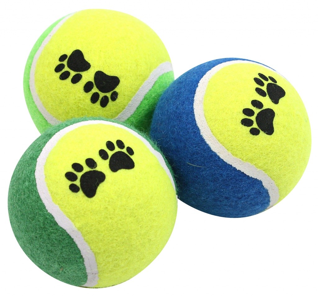PET NOVA Piłki tenisowe pływające z nadrukiem 6cm 3 sztuki w zestawie