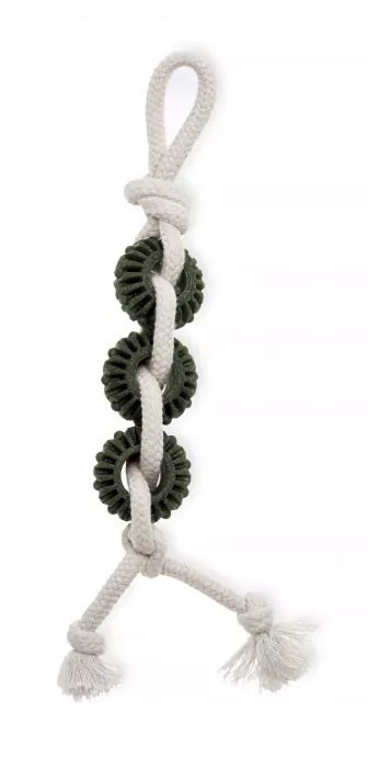ECOMFY Zabawka Dental Toother Eco Olive 30 cm - 3 elementy