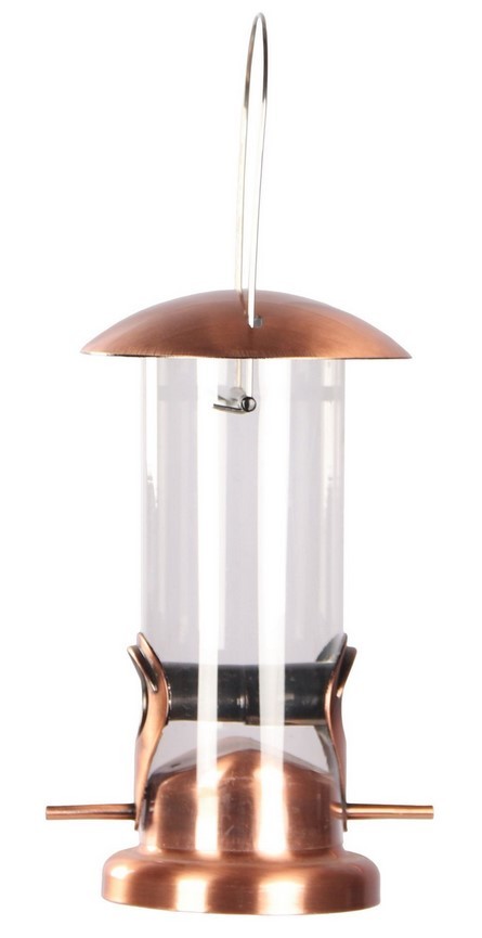 GARDEN and FUN Karmnik dla ptaków metalowy wiszący 13,5 x 13,5 x 25 cm