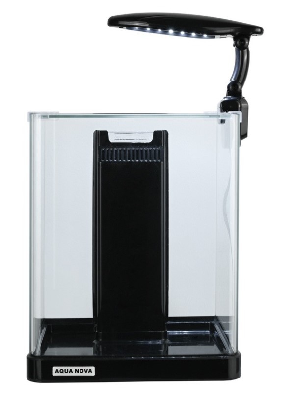 AQUA NOVA Akwarium NANO 14L LED filtr i oświetlenie Czarny