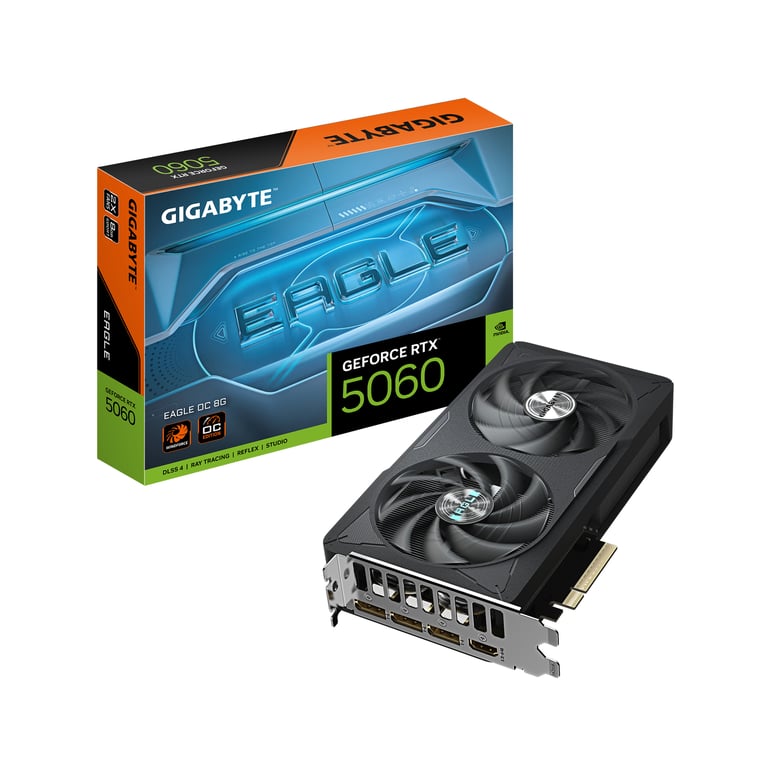 GIGABYTE GeForce RTX 5060 EAGLE OC 8G NVIDIA 8 GB GDDR7 GV-N5060EAGLE OC-8GD