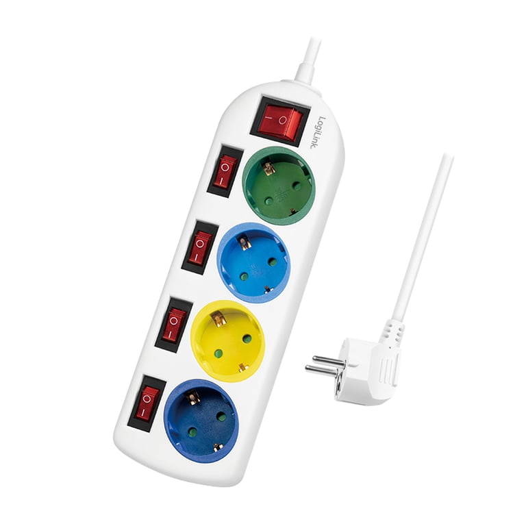 LogiLink LPS257 rozgałęziacz Biały
