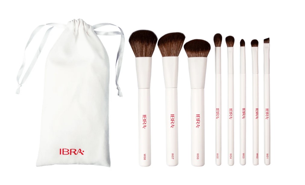 Ibra Brush Set White Zestaw 8 Pędzli do Makijażu