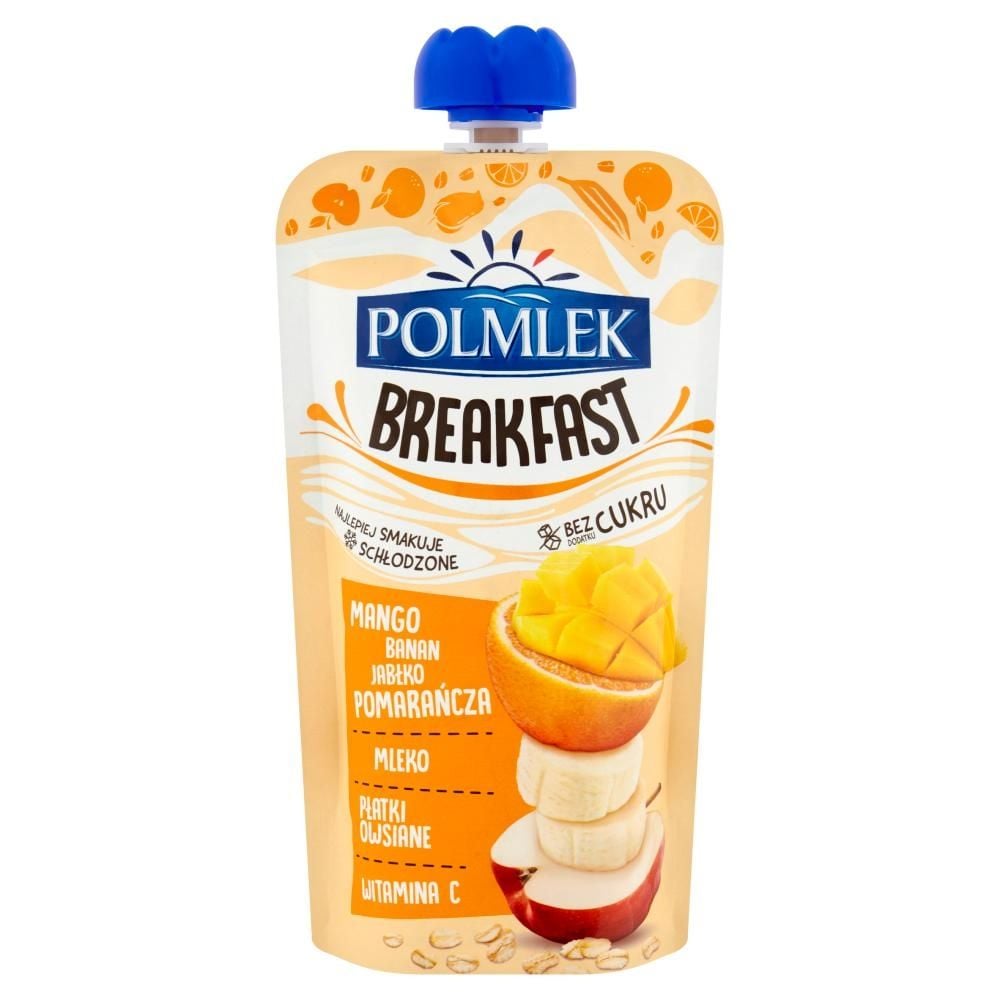 Polmlek Breakfast Przekąska mango banan jabłko pomarańcza 200 g