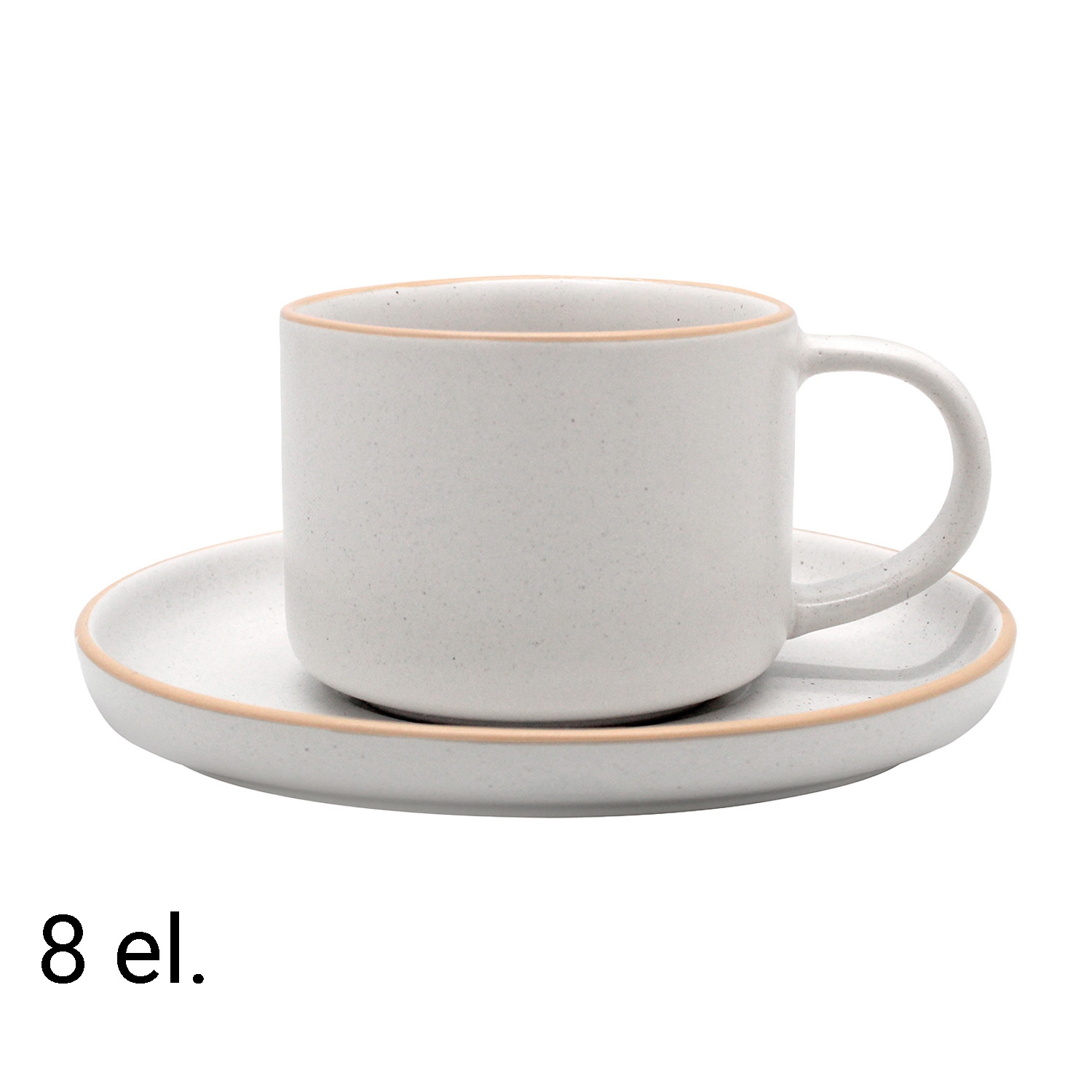 Zestaw do kawy MG Home Artena White, 220 ml, 4 elementy, biały