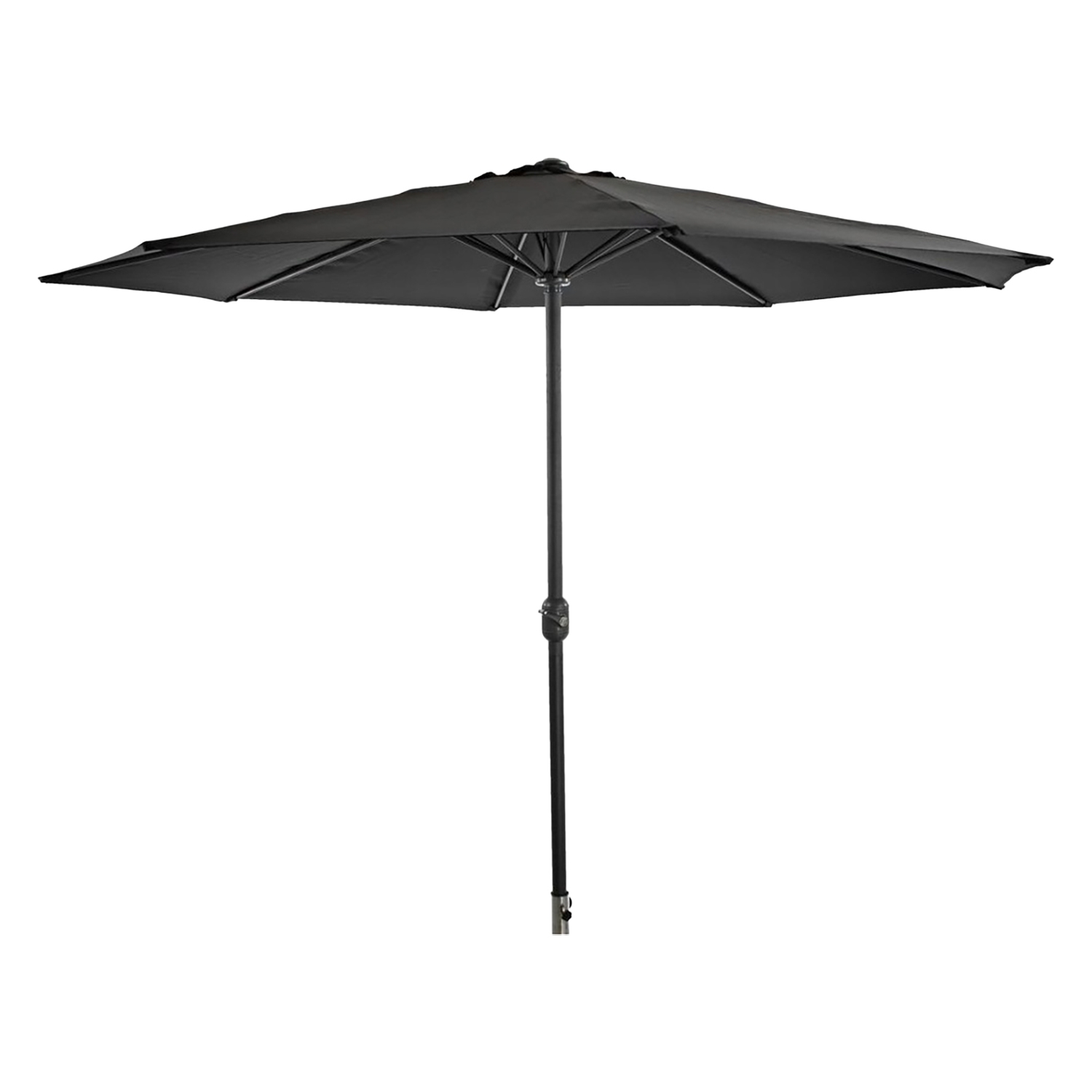 Black Forest Parasol ogrodowy okrągły, czarny
