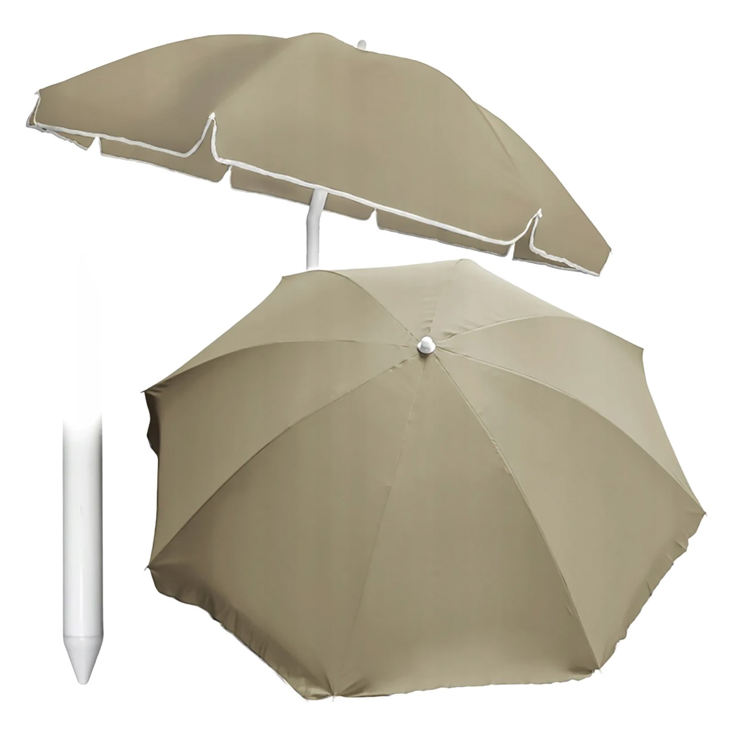 Black Forest Parasol ogrodowy okrągły, beżowy
