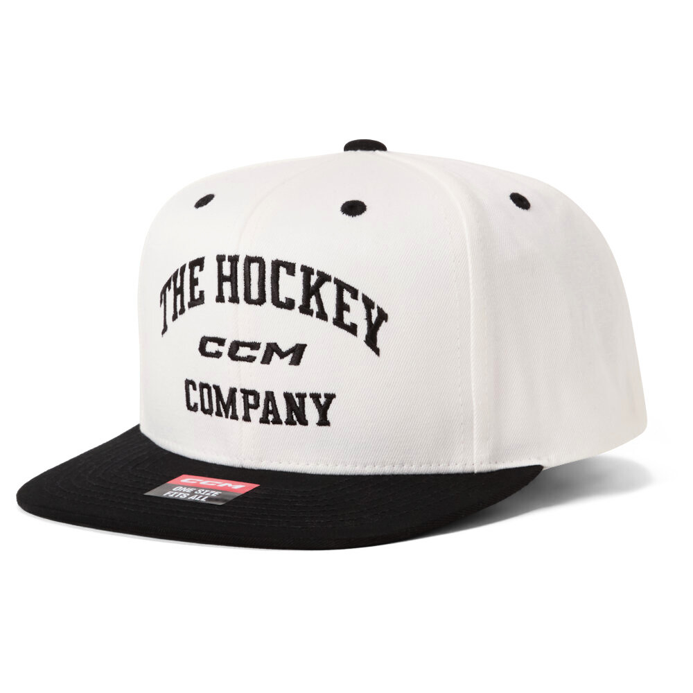 Męska czapka z daszkiem CCM Athleisure Flatbrim Blanc