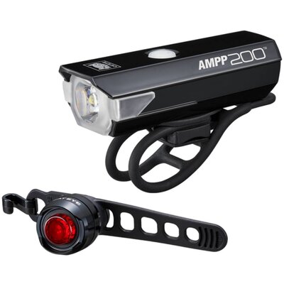 Zestaw lampek rowerowych CATEYE Ampp 200 + Orb
