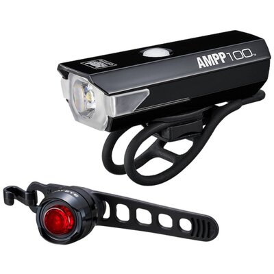 Zestaw lampek rowerowych CATEYE Ampp 100 + Orb-RC