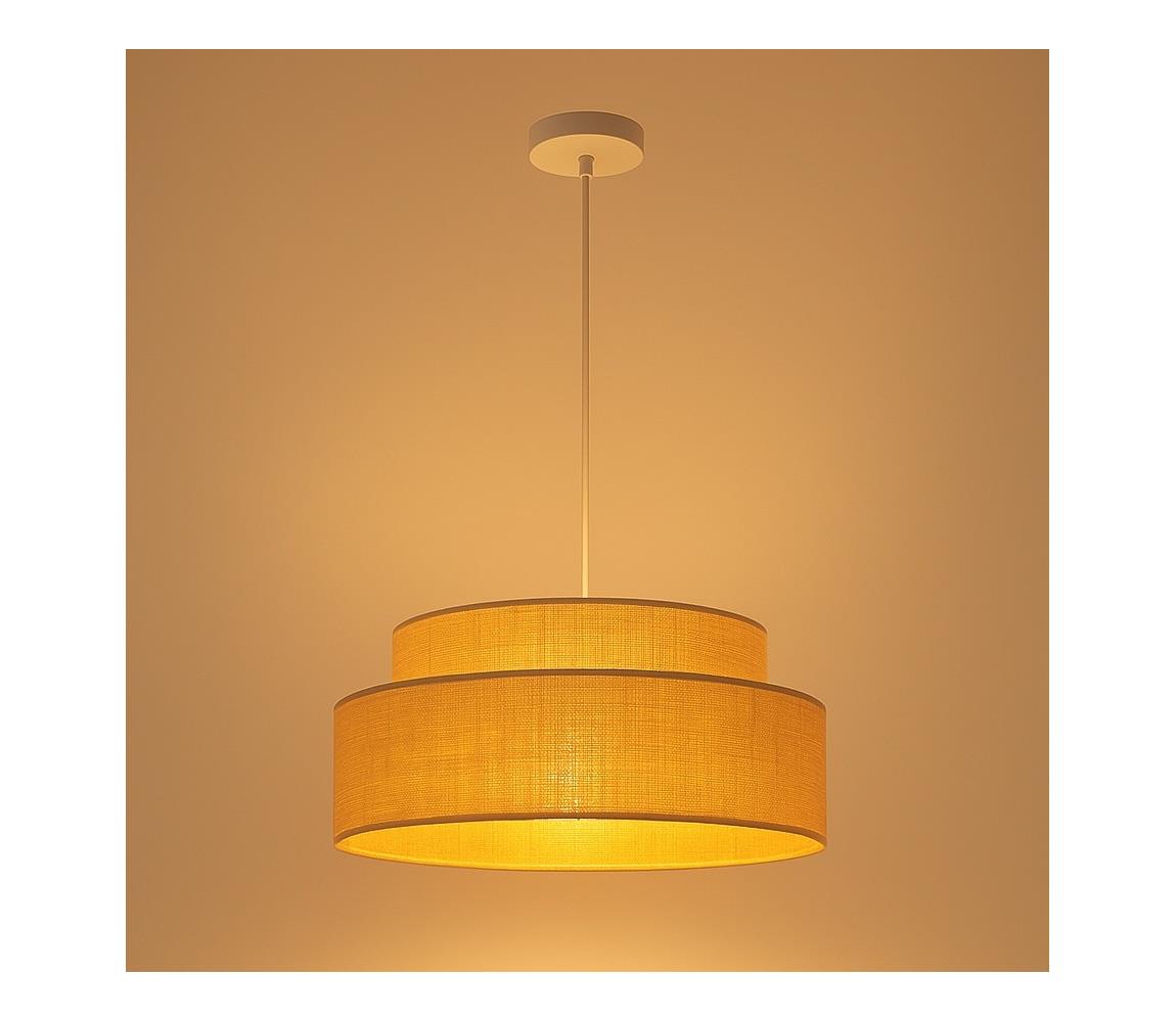 Żyrandol na lince BOHO 1xE27/60W/230V beżowy