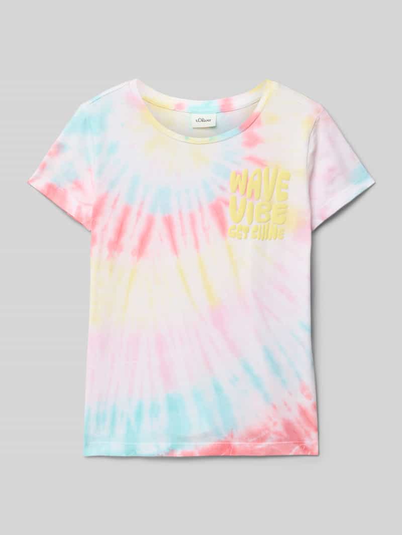 T-shirt o kroju regular fit z czystej bawełny