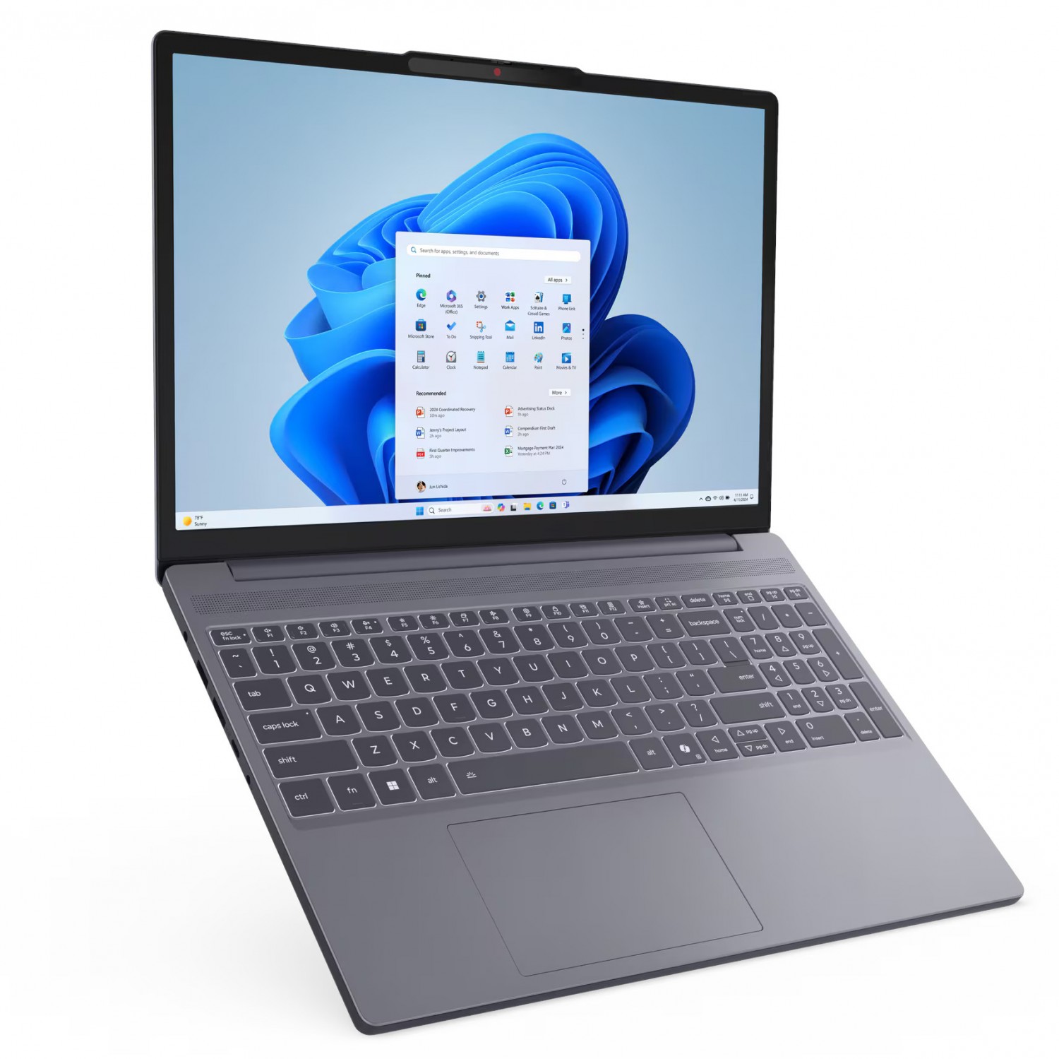 Lenovo Ideapad Slim 3-15 - Ryzen 5 7533HS 15,3''-WUXGA 24GB 512GB Podśw. klawiatura Szary 83K7004APB