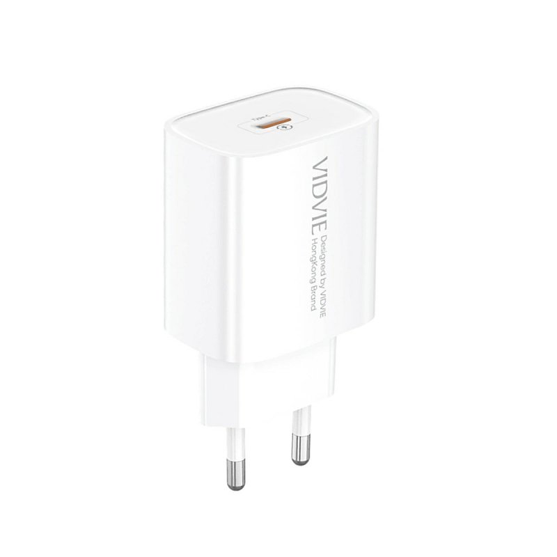 Ładowarka sieciowa VIDVIE PLE270 1xType C 3A, 20W biały